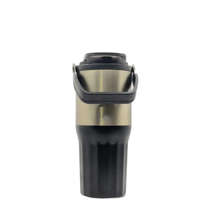 TKK 700ml Stainless Steel 316 Insulated Tumbler with Straw, Ceramic Coated Coffee Mug with Handle.